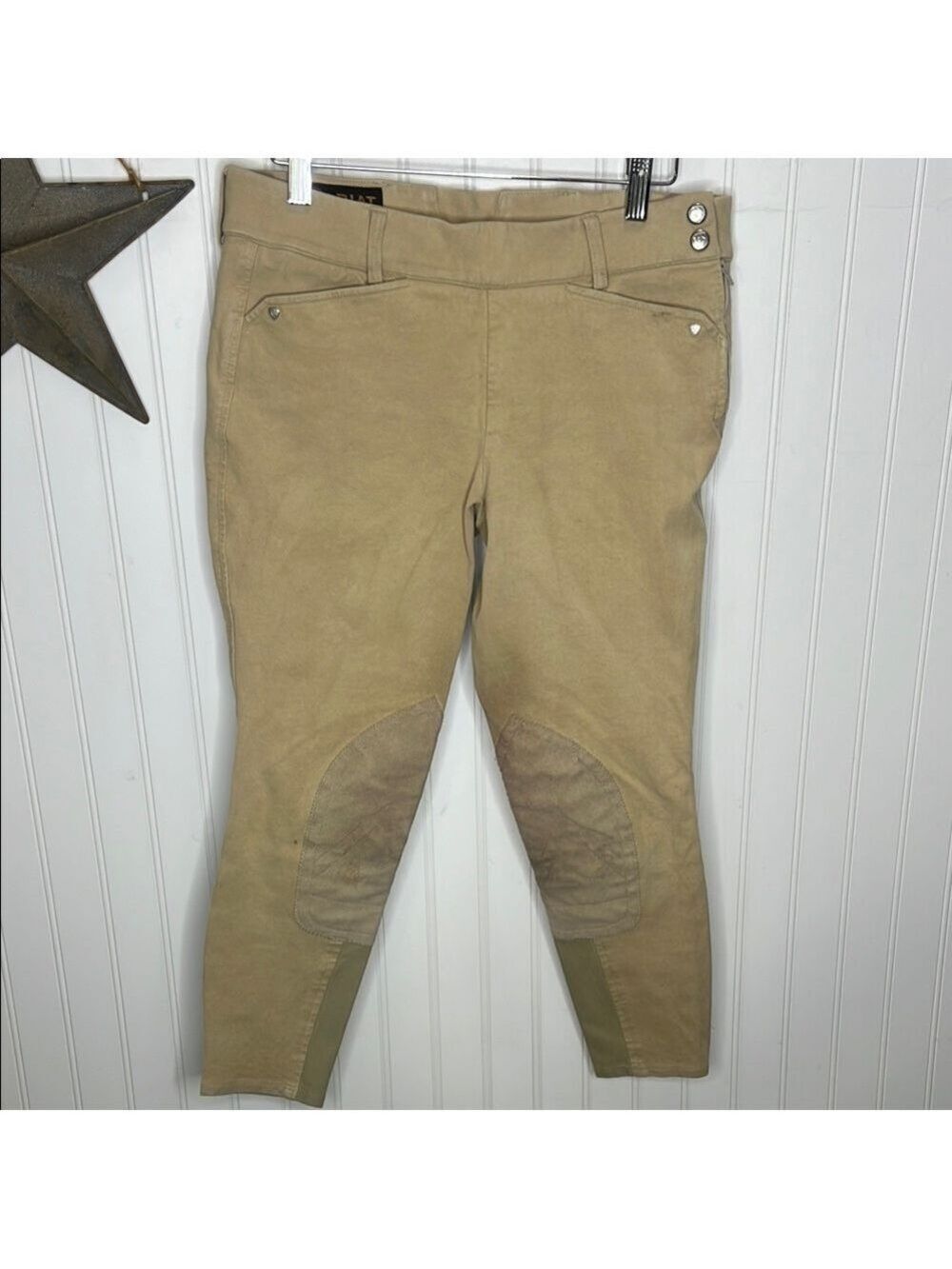 Ariat Heritage Side Zip Knee Patch Breeches Size 30R
